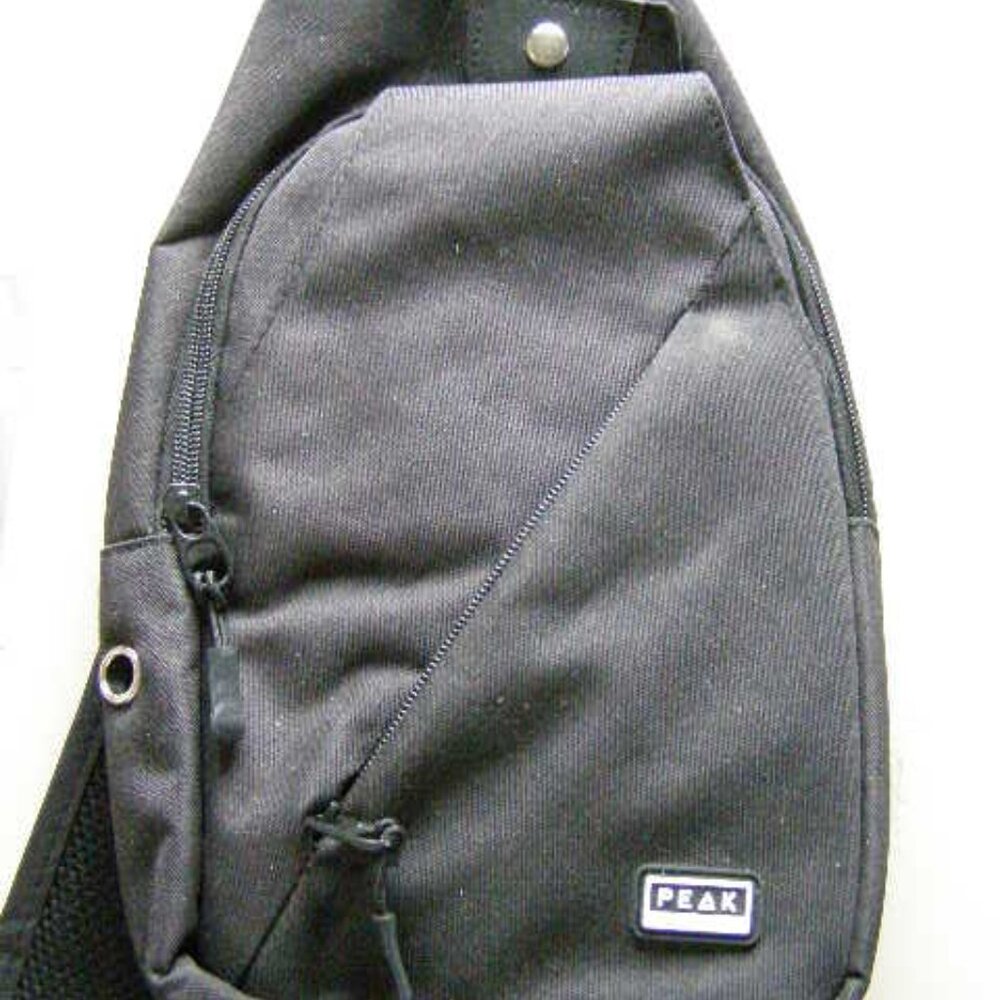 Two sling bags for the price of one!  One Peak, black, one not branded, black